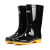 回力 雨鞋防护塑胶雨鞋807高筒中筒防水防滑耐磨水靴 黑色-中筒 41