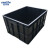 金诗洛 K6078 防静电周转箱黑色塑料收纳箱ESD电子零件元件盒物料胶框 600*500*400