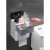 洛港 高贵蓝 卫生纸盒卫生间纸巾厕纸置物架厕所免打孔创意防水抽纸卷纸筒