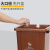 上海版无盖分类垃圾桶大号商用物业小区长方形干湿可回收有害100L 上海版25升无盖 黑干垃圾 送1卷垃圾袋