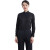 中神盾Z-506  男女装新款衬衫竹纤维纯色长袖商务工装职业方领衬衫定制职业装（42码）5XL （1-9套） 黑色