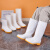 宇禄九州YA-131低筒白色雨鞋耐磨卫生靴防油防水防汛雨靴