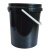 工业用桶 20升加厚密封塑料油漆桶 手提带盖包装桶 打包桶 20升丝网印灰色 塑料桶