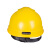 代尔塔102012有孔黄色安全帽1顶+1个logo双色单处印制