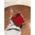 OSFF【品牌】适用华为P50pocket手机壳新款折叠pocket s镶钻女新年红 红色闪粉链条 三星GalaxyZFlip5
