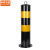 中环力安  加厚50cm黑黄固定 警示柱防撞柱道路防护铁立柱固定路桩