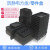 黑色塑料托盘零件元件收纳盒小号ESD加厚周转箱电子物料平口盒周 方盘375*310*30