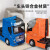 1:50合金大卡车模型仿真工程车运输车油罐平板拖车汽车玩具车 平板拖车橙色