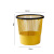 庄太太 办公室大容量压圈纸篓卫生间客厅垃圾桶【黄色16L】ZTT0680