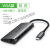 适用typec转hdmi拓展笔记本USB分线HUB雷电3I接口vga扩展坞 HDMI+ 网卡款-C款 5合1 0.15m