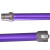 乐狗 适配Dyson戴森V6吸尘器LED灯款软绒滚筒吸头电动地刷刷头配件 V6DC593562DC74紫色加长杆