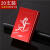 Aifang创意铝合金20支装烟盒潮流防潮抗压DIY定制金属便携盒 黑色（软包）