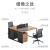 中伟办公家具职员桌办公桌组合现代简约屏风卡座员工位电脑桌椅四人位【含柜】ZWPF-204