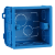 FSL 佛山照明开关插座暗盒底盒86型通用入墙家用墙壁接线盒白色红色 安装底盒蓝色