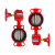 跃励工品 消防手轮涡轮对夹式信号蝶阀 DN125 一个价