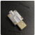 适用于手机插头配件type c外壳USB金属外壳数据线充电线键盘线DIY 金色392芯7芯单晶铜线