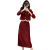 欧莲姬圣诞节衣服女气质红色订婚敬酒服套装秋冬小香风感名媛外套半身裙 酒红色(两件套)  S (建议80-90斤)
