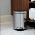 定制适用于Simplehuman 厨房卫生间不锈钢脚踏板式垃圾桶分类4.5/ 白色不锈钢  6升