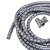 天旭包线管10mm直径100米银灰色 束线管电线理线器收纳绕线器电源线收纳套管 1卷