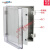 户外防水电气箱ABS塑料搭扣控制壁挂配电箱基业箱透明接线盒IP66 400*300*170透明盖+中门+安装板