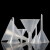 重安盛鼎 塑料透明小漏斗 耐高温锥形漏斗实验室三角漏斗 60mm（10个） 