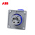 ABB 暗装直体工业插座(RU型) 216RU6