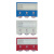 稳斯坦 WST054 磁性标签卡 标识牌 货架仓库管理卡 带齿轮物料卡 仓位计数卡 (蓝四轮特强磁6.5*10)
