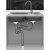 陆康 厨房洗菜盆下水管管道配件水槽双槽单槽水池下水器洗碗池排水管 四通
