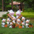 万棠庭院装饰花园小摆件创意卡通奶牛花盆幼儿园户外园林景观动物雕塑 65117-2