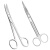 午励 实验用剪刀 不锈钢实验室手术剪刀 弯刀 手术直尖12.5cm 