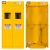 全钢气瓶柜氧气钢瓶储存柜实验室气体安全柜双瓶防爆罐 黄色单瓶一代报警