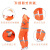 环卫雨衣雨裤套装男保洁橙色带反光条分体式道路施工清洁工人工地 升级款橘红色 L