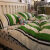 WCZ小森林针织四件套高颜值ins简约小清新绿条被套床上用品床单宿舍 L街拍达人 1.2m宿舍床（三件套）