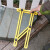海斯迪克 木工用四边尺折叠尺多角度尺子4折尺 全塑/丝印(黄色）