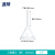 高硼硅玻璃加厚漏斗长颈锥形三角漏斗教学科研实验室用大小口 湘玻 玻璃漏斗 短颈150mm 1个