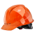 伟光 安全帽 新国标 ABS 领导监理 工地工人 建筑工程 电力施工 防砸抗冲击 欧式透气安全头盔 橘色 旋钮式调节