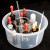 赫思迪格 实验室塑料水槽 透明塑料水槽 化学实验耗材水槽 圆形大号（直径25cm）HHW-135
