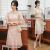 东方鸭蕾丝旗袍2023年新款夏季年轻款改良气质修身显瘦中国风连衣裙 酒红色 S 85-95斤