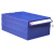 奔新农零件盒工具柜乐高分类物料盒螺丝塑料盒收纳抽屉式元件盒子 新款F1:外180*95*50mm蓝壳