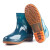 3531 PVC女式低筒雨靴1305防滑牛筋低帮雨鞋工作水鞋 绿色/蓝色 36码