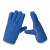 聚远（JUYUAN）加厚隔热手套 蓝色五指棉布耐高温防烫棉劳保手套 蓝色棉布短款 约27cm(1双) 1件价