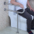 斯永达无障碍老年残疾人扶手浴室卫生间厕所马桶防滑安全不锈钢扶手栏杆 L型70*60左-拉丝