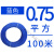 祥利恒RV多股铜芯软线电线0.5 0.75 1 1.5 2.5 4 6平方国标电子线导 铜0.75平方100米(蓝色)