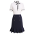 BIANYEMU职业衬衫女夏季ol勤收腰洋气白色上衣感法式衬衣套装工作服 单件白色短衬衫 S