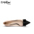 金利来（goldlion）女鞋尖头细中跟简约拼色浅口工作单鞋8120008230-裸色-37码