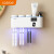 卡贝（cobbe）牙刷消毒器紫外线杀菌卫生间浴室挂件免打孔你跟电动牙杯置物架 蓝白款-加强紫外线消毒-免打孔