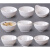 德曼柯仿瓷小碗汤碗米饭碗商用密胺白色火锅店调料碗饭店酒店专用碗餐具 5.5英寸白色方碗2143