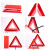 援邦 汽车三角架警示牌 国标警告牌三角牌 车用三脚架反光安全三角架 折叠式警示牌应急三角架