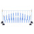 赫钢 道路护栏人行车道划分栏杆城市隔离围栏 交通设施防撞活动护栏 高0.8m*长3.08m