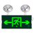 趣行 消防应急灯 新国标3C认证年检LED照明二合一多功能双头安全出口标志疏散指示灯消防验收 单面双向6个装
